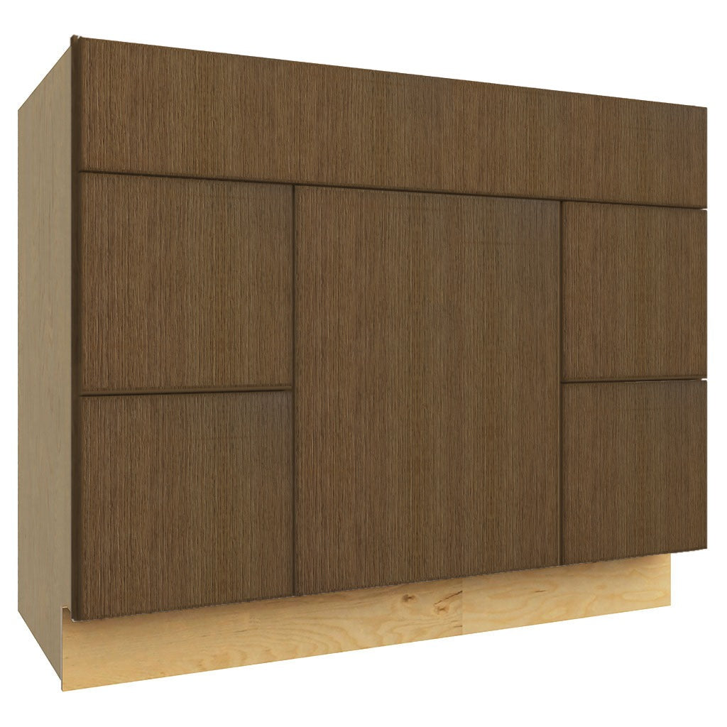 VSD42 ( VANITY SINK & DRAWER COMBO - 42"W X 34-1/2"H X 21"D ) - Luxe Canyon Oak