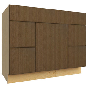 VSD42 ( VANITY SINK & DRAWER COMBO - 42"W X 34-1/2"H X 21"D ) - Luxe Canyon Oak