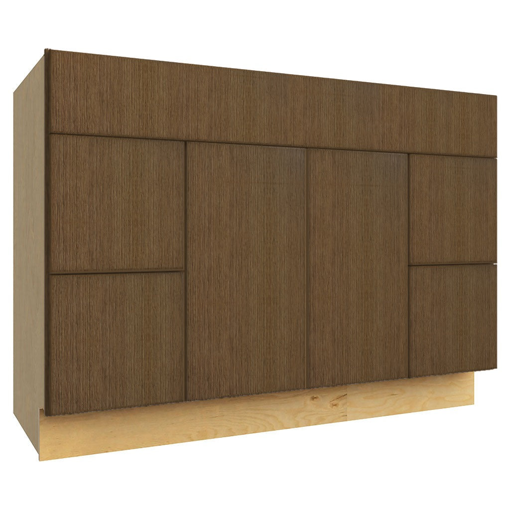 VSD48 ( VANITY SINK & DRAWER COMBO - 48"W X 34-1/2"H X 21"D ) - Luxe Canyon Oak