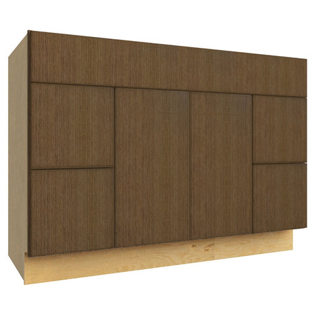 VSD48 ( VANITY SINK & DRAWER COMBO - 48"W X 34-1/2"H X 21"D ) - Luxe Canyon Oak