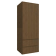 WD1848 ( WALL WITH DRAWERS - 18"W X 48"H X 15"D ) - Luxe Canyon Oak