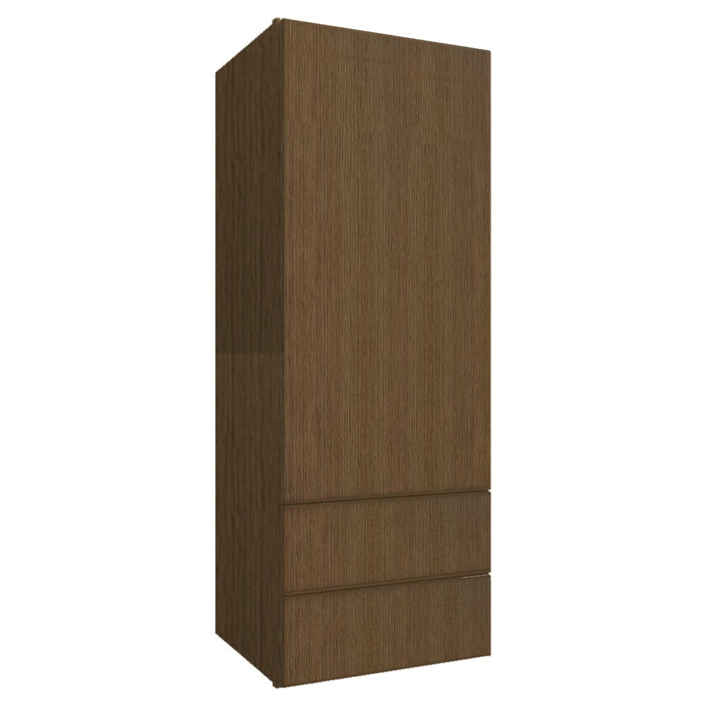 WD1848 ( WALL WITH DRAWERS - 18"W X 48"H X 15"D ) - Luxe Canyon Oak