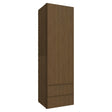 WD1860 ( WALL WITH DRAWERS - 18"W X 60"H X 15"D ) - Luxe Canyon Oak