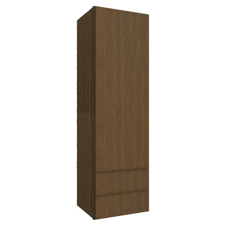 WD1860 ( WALL WITH DRAWERS - 18"W X 60"H X 15"D ) - Luxe Canyon Oak