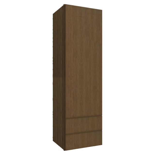 WD1860 ( WALL WITH DRAWERS - 18"W X 60"H X 15"D ) - Luxe Canyon Oak