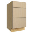 DB18 ( 3 DRAWER BASE - 18"W X 34-1/2"H X 24"D ) - Luxe Desert Oak