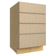 DB21-4 ( 4 DRAWER BASE - 21"W X 34-1/2"H X 24"D ) - Luxe Desert Oak
