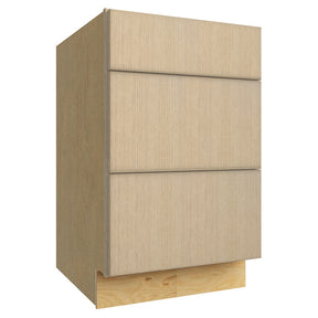 DB21 ( 3 DRAWER BASE - 21"W X 34-1/2"H X 24"D ) - Luxe Desert Oak