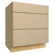 DB30 ( 3 DRAWER BASE - 30"W X 34-1/2"H X 24"D ) - Luxe Desert Oak