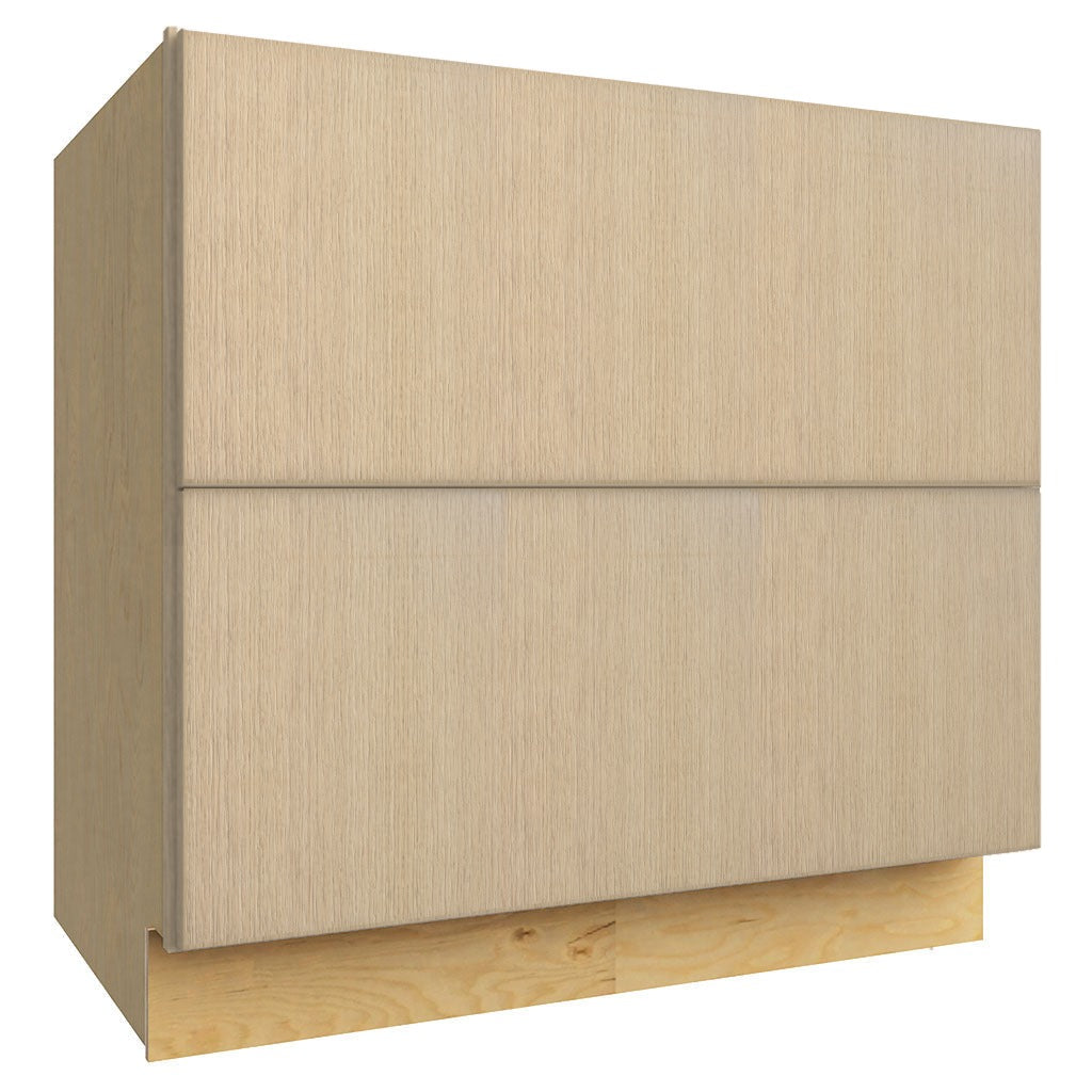 DB36-2 ( 2 DRAWER BASE - 36"W X 34-1/2"H X 24"D ) - Luxe Desert Oak