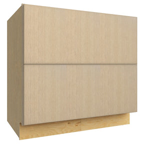 DB36-2 ( 2 DRAWER BASE - 36"W X 34-1/2"H X 24"D ) - Luxe Desert Oak