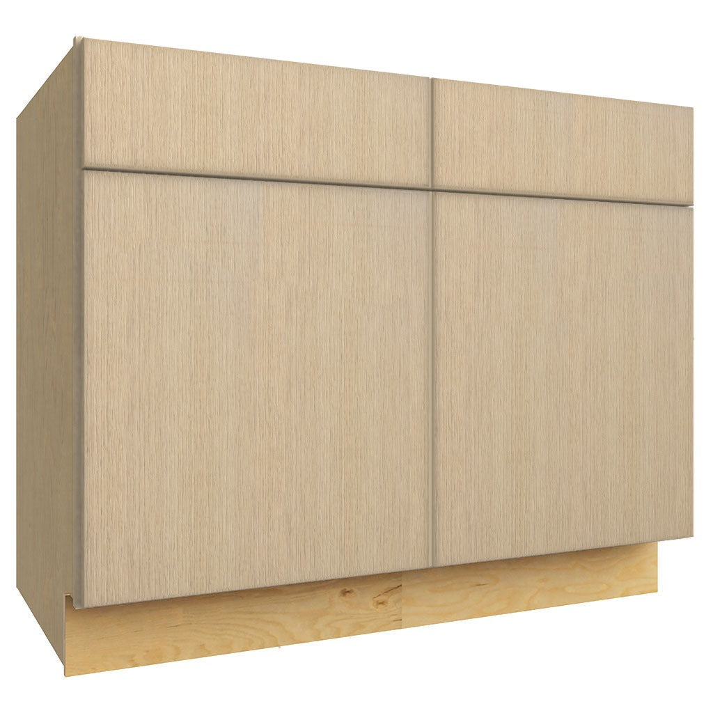 SB42 ( SINK BASE - 42"W X 34-1/2"H X 24"D ) - Luxe Desert Oak