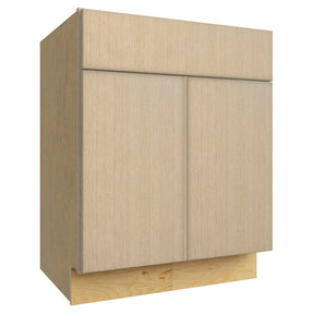 VSB27-34 ( VANITY SINK BASE - 27"W X 34-1/2"H X 21"D ) - Luxe Desert Oak