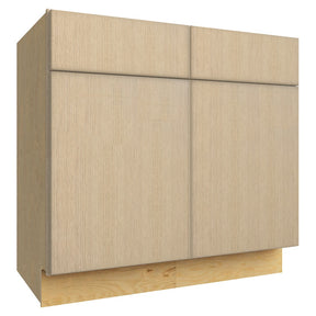VSB36-34 ( VANITY SINK BASE - 36"W X 34-1/2"H X 21"D ) - Luxe Desert Oak