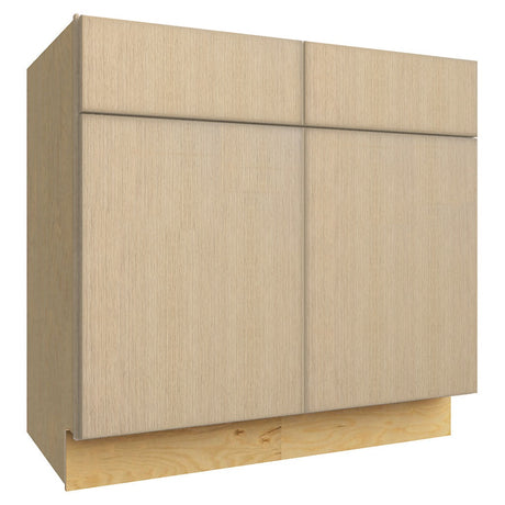 VSB36-34 ( VANITY SINK BASE - 36"W X 34-1/2"H X 21"D ) - Luxe Desert Oak