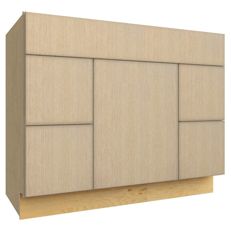 VSD42 ( VANITY SINK & DRAWER COMBO - 42"W X 34-1/2"H X 21"D ) - Luxe Desert Oak