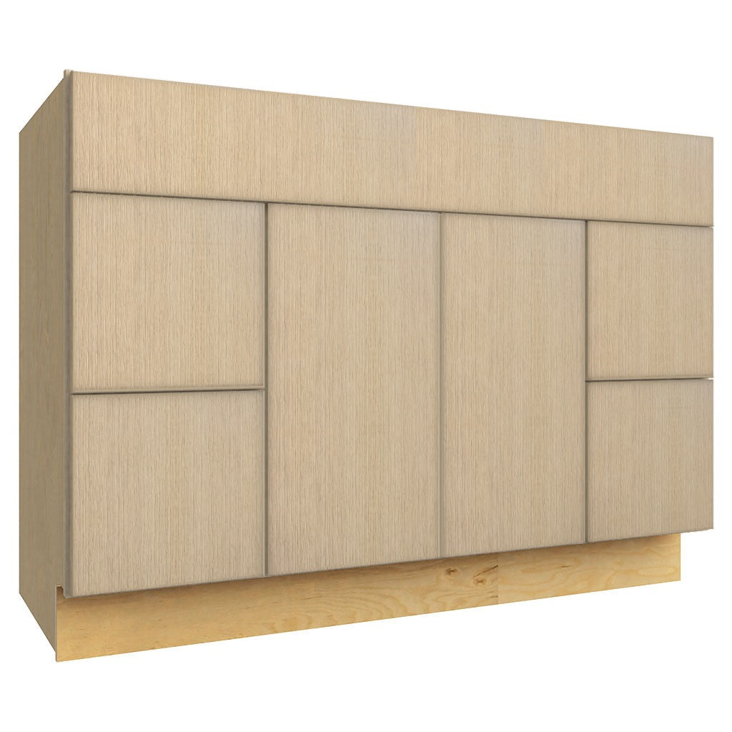 VSD48 ( VANITY SINK & DRAWER COMBO - 48"W X 34-1/2"H X 21"D ) - Luxe Desert Oak