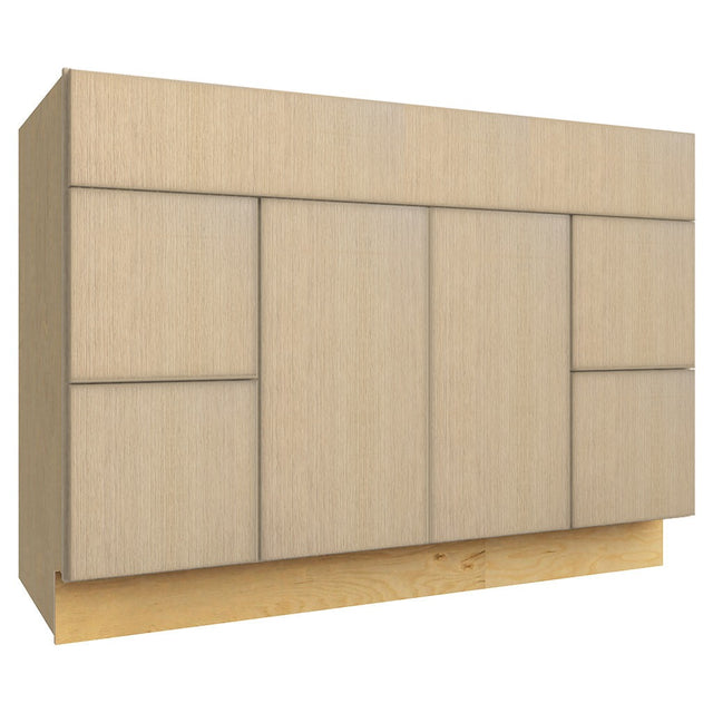 VSD48 ( VANITY SINK & DRAWER COMBO - 48"W X 34-1/2"H X 21"D ) - Luxe Desert Oak