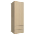 WD1854 ( WALL WITH DRAWERS - 18"W X 54"H X 15"D ) - Luxe Desert Oak