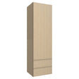 WD1860 ( WALL WITH DRAWERS - 18"W X 60"H X 15"D ) - Luxe Desert Oak