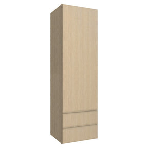 WD1860 ( WALL WITH DRAWERS - 18"W X 60"H X 15"D ) - Luxe Desert Oak