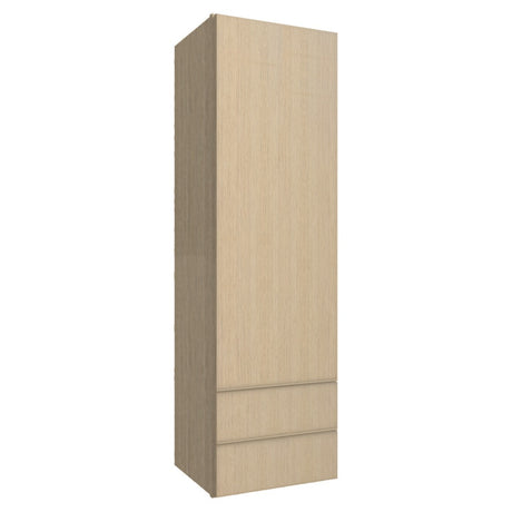 WD1860 ( WALL WITH DRAWERS - 18"W X 60"H X 15"D ) - Luxe Desert Oak