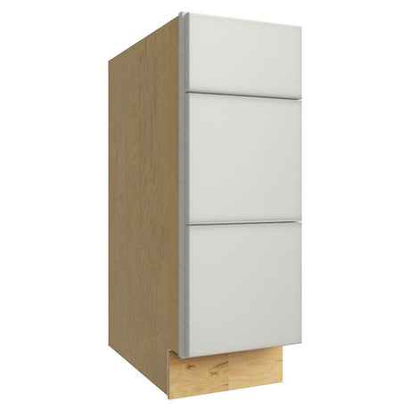 DB12 ( 3 DRAWER BASE - 12"W X 34-1/2"H X 24"D ) - Luxe Frost