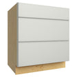 DB30 ( 3 DRAWER BASE - 30"W X 34-1/2"H X 24"D ) - Luxe Frost