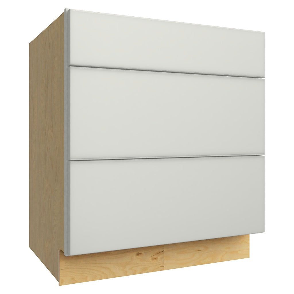 DB30 ( 3 DRAWER BASE - 30"W X 34-1/2"H X 24"D ) - Luxe Frost