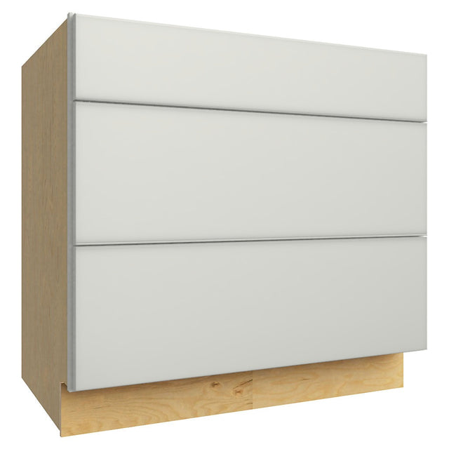 DB36 ( 3 DRAWER BASE - 36"W X 34-1/2"H X 24"D ) - Luxe Frost