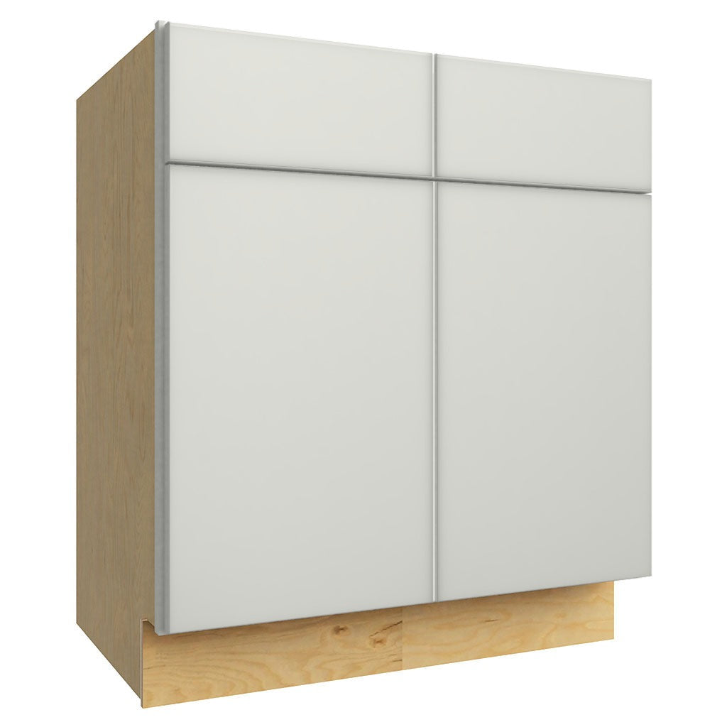 VSB30-34 ( VANITY SINK BASE - 30"W X 34-1/2"H X 21"D ) - Luxe Frost