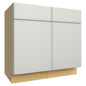 VSB36-34 ( VANITY SINK BASE - 36"W X 34-1/2"H X 21"D ) - Luxe Frost