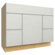 VSD42 ( VANITY SINK & DRAWER COMBO - 42"W X 34-1/2"H X 21"D ) - Luxe Frost
