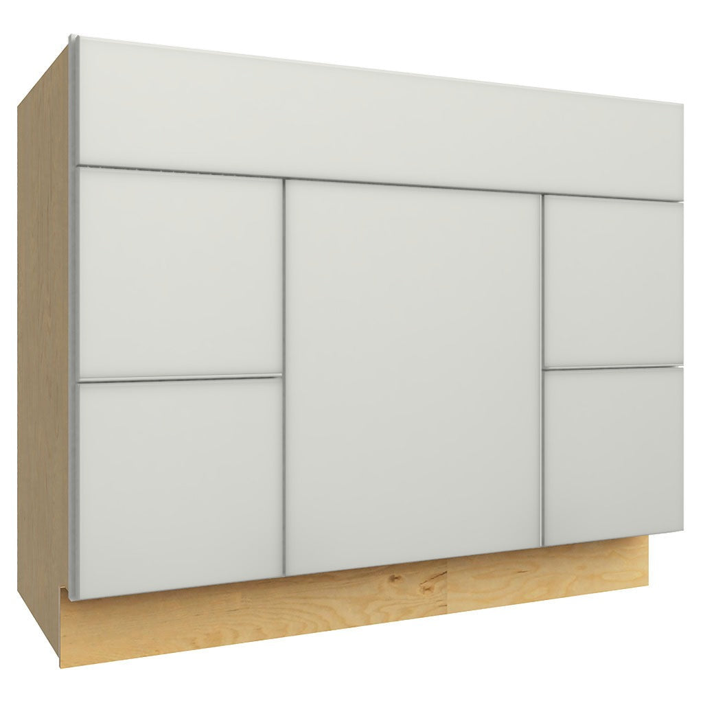 VSD42 ( VANITY SINK & DRAWER COMBO - 42"W X 34-1/2"H X 21"D ) - Luxe Frost