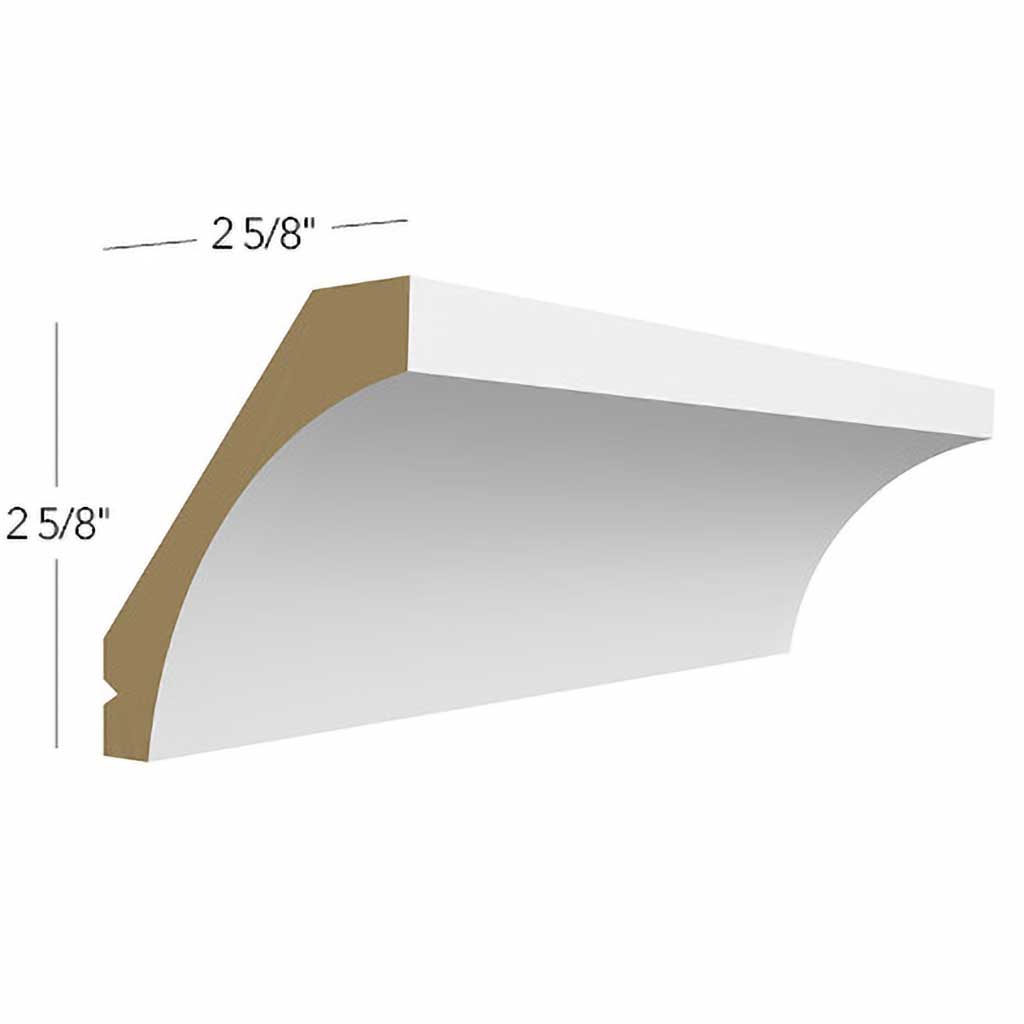 CM-4 ( LARGE COVE MOLDING - 96"W X 2-5/8"H X 2-5/8"D )