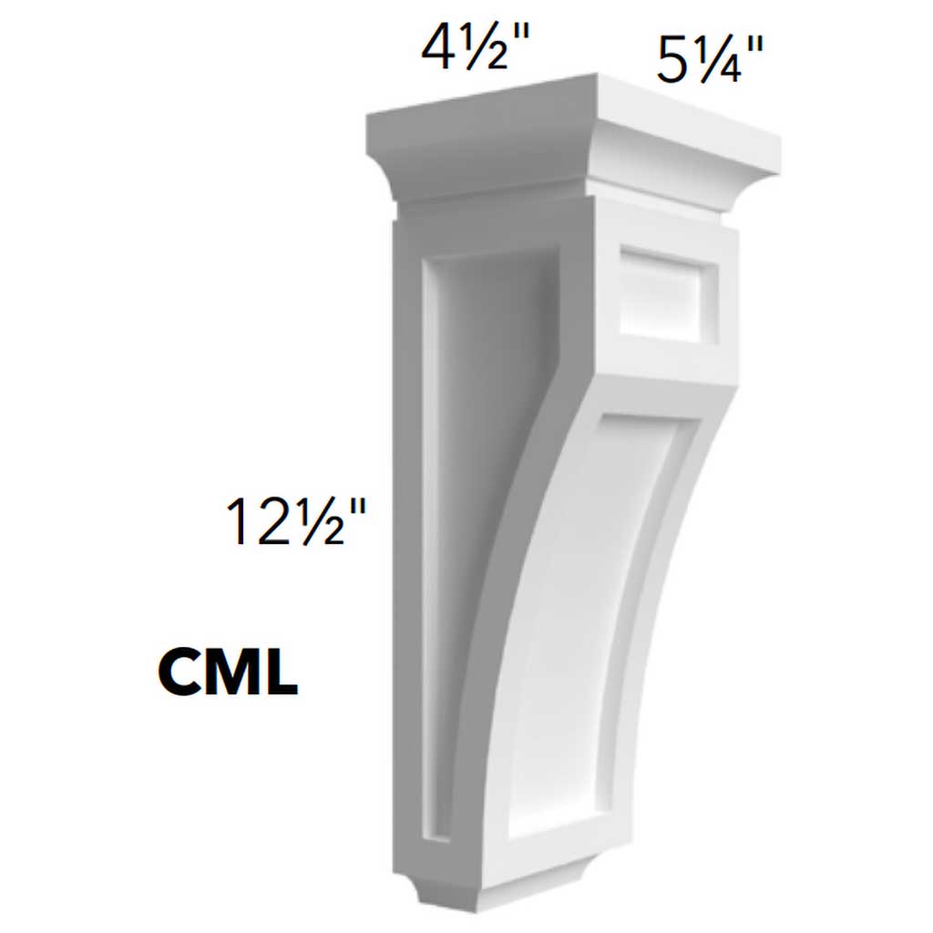 CML ( CORBEL - 5-1/4"W X 12-1/2"H X 4-1/2"D )