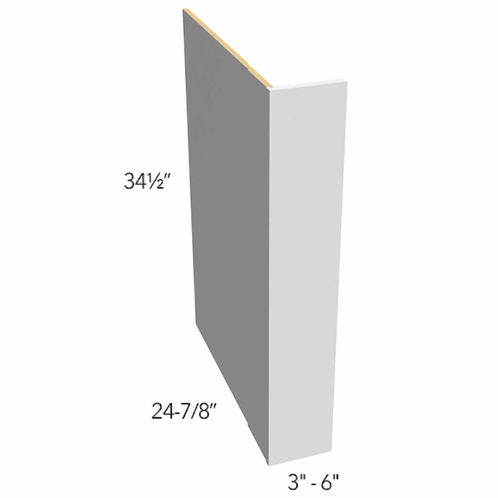 DWR3 ( DISHWASHER RETURN END PANEL - 3"W X 24"H X 34-1/2"D )