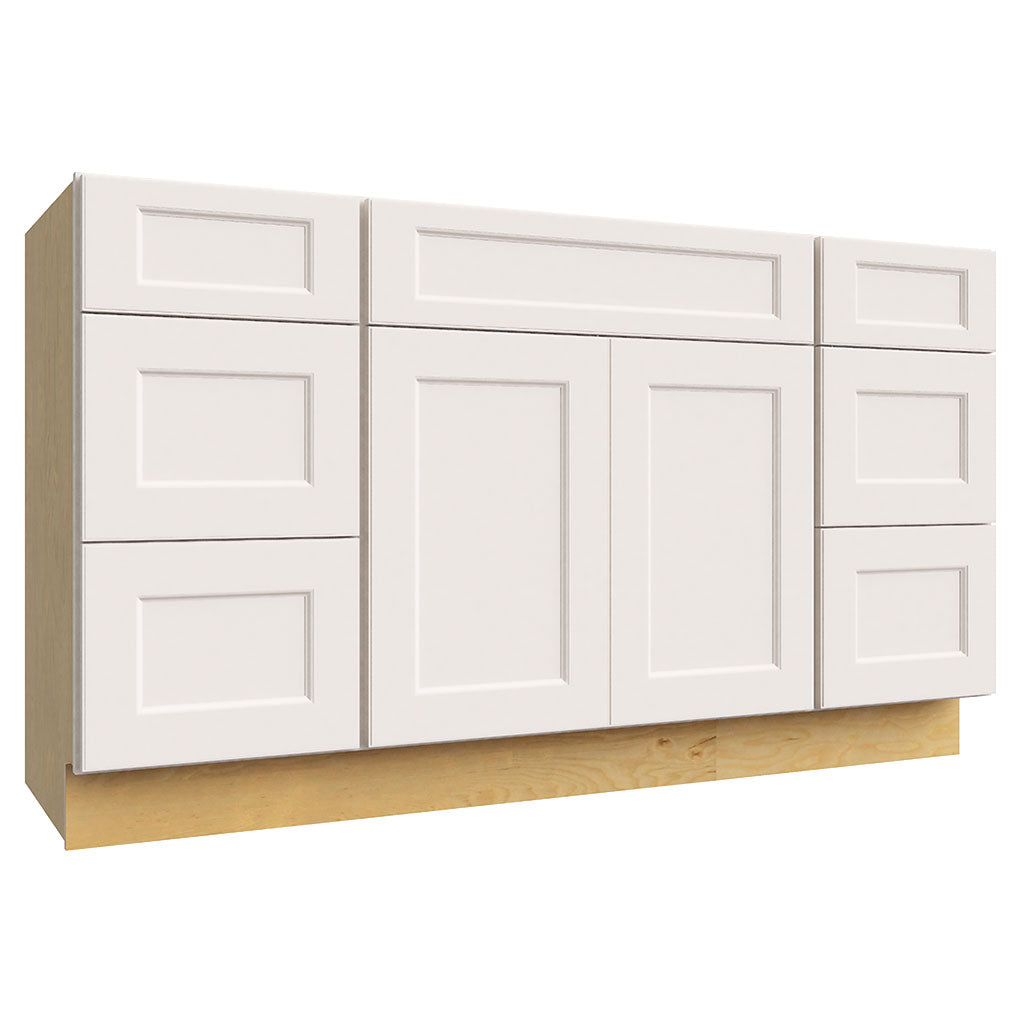 VSD60SINGLE ( VANITY SINGLE SINK & DRAWER COMBO - 60"W X 34-1/2"H X 21"D )