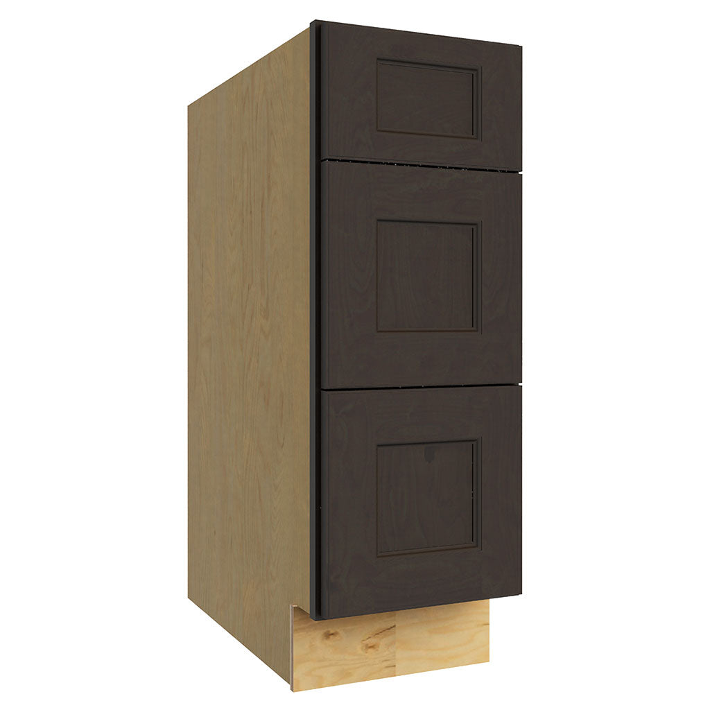 DB12 ( 3 DRAWER BASE - 12"W X 34-1/2"H X 24"D )