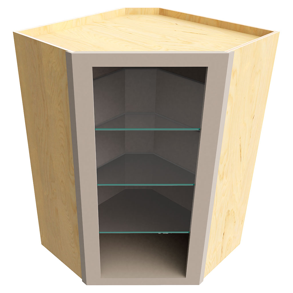 NDWDC2436 ( DIAGONAL CORNER WALL NO DOOR - 24"W X 36"H X 24"D )