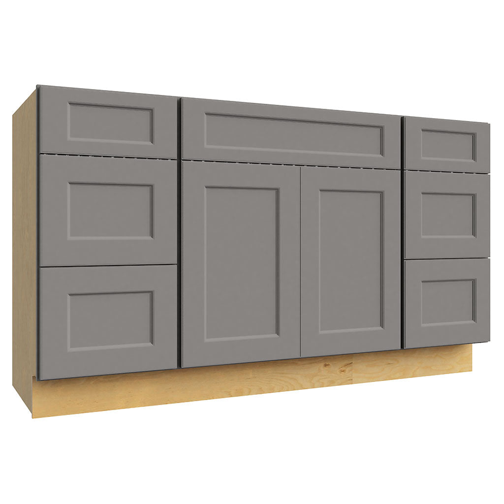 VSD60SINGLE ( VANITY SINGLE SINK & DRAWER COMBO - 60"W X 34-1/2"H X 21"D )