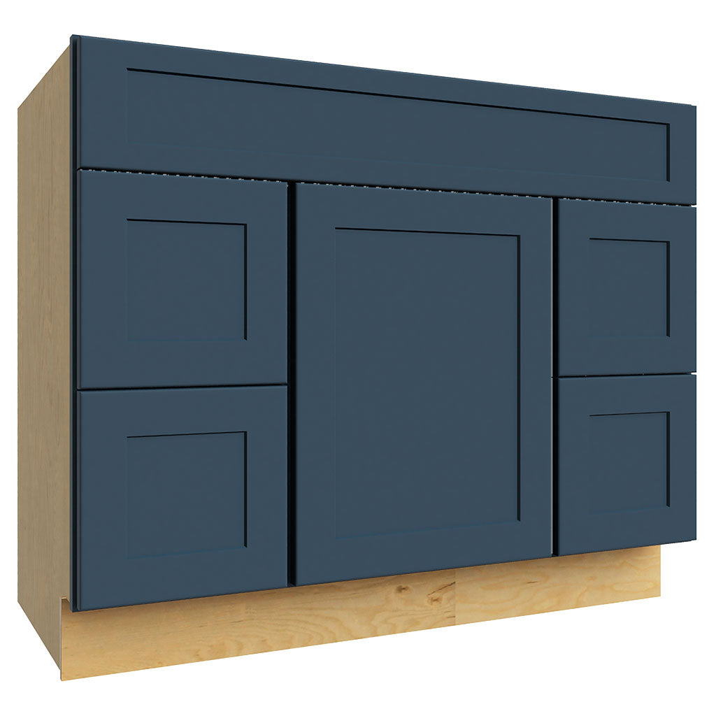 VSD42 ( VANITY SINK & DRAWER COMBO - 42"W X 34-1/2"H X 21"D )