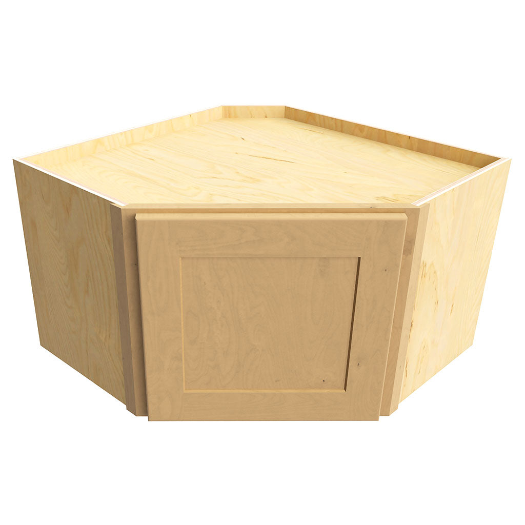 WDC2415 ( DIAGONAL WALL CORNER - 24"W X 15"H X 24"D ) - Galaxy Timber
