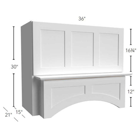 Fabuwood Fusion Timber RHA363021 Arched Hood