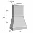 Fabuwood Fusion Timber RHF36 TIMBER Euro & Farmhouse Hood