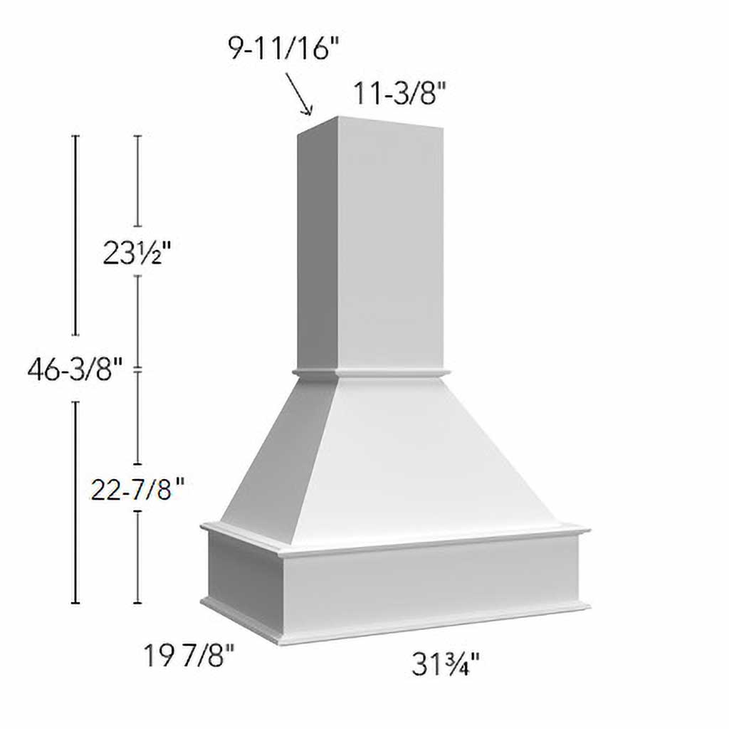 RHS30 ( SIGNATURE HOOD - 30"W X 46-3/8"H X 19-7/8"D )