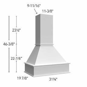 Fabuwood Fusion Timber RHS30 WALNUT Signature Hood