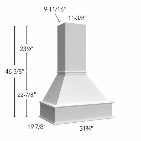 Fabuwood Fusion Timber RHS30 WALNUT Signature Hood