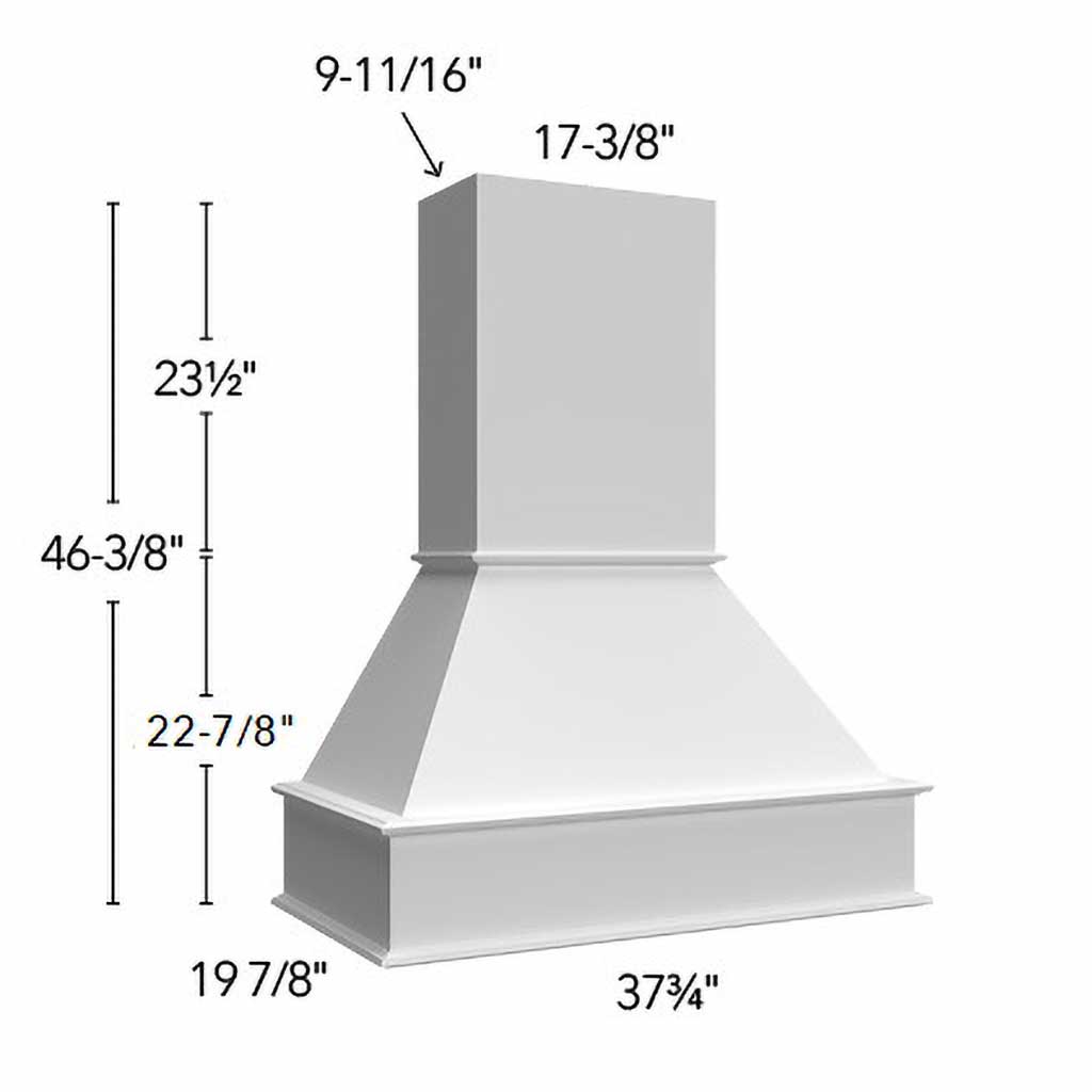 RHS36 WALNUT ( SIGNATURE HOOD WALNUT - 36"W X 46-3/8"H X 19-7/8"D )