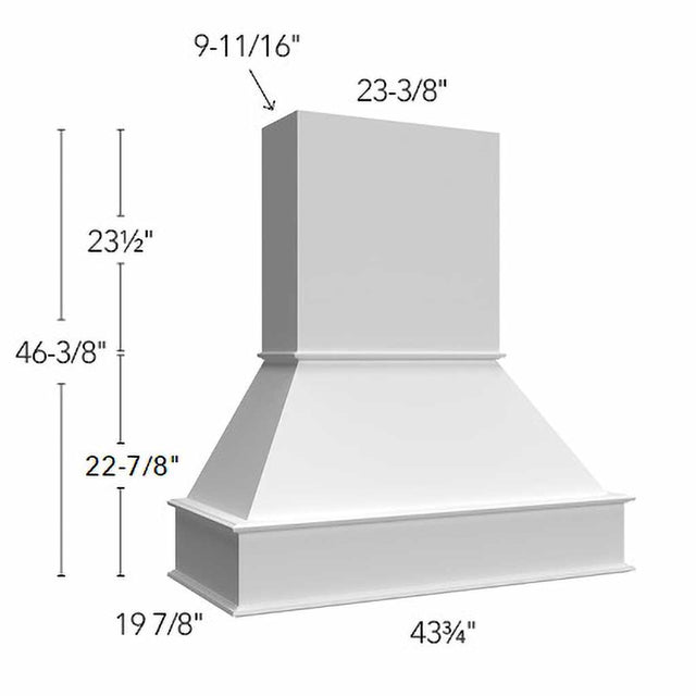 Fabuwood Fusion Timber RHS42 WALNUT Signature Hood